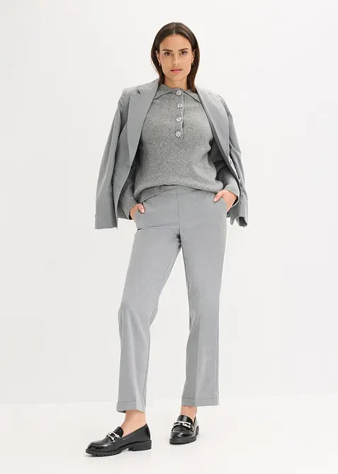 Pull polo avec laine, bonprix