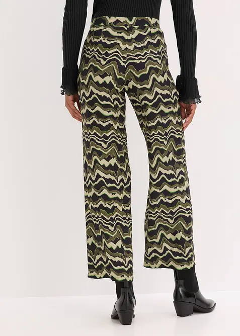 Pantalon palazzo en léger crêpe de viscose, bonprix