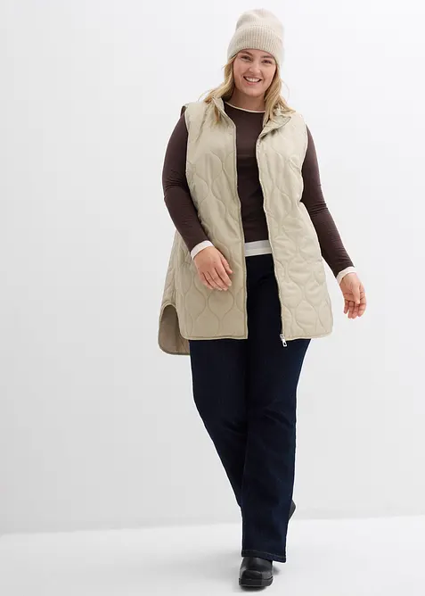 T-shirt manches longues en coton mélangé, bonprix