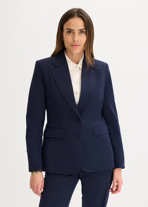 Blazer avec détails surfilés décoratifs, bonprix