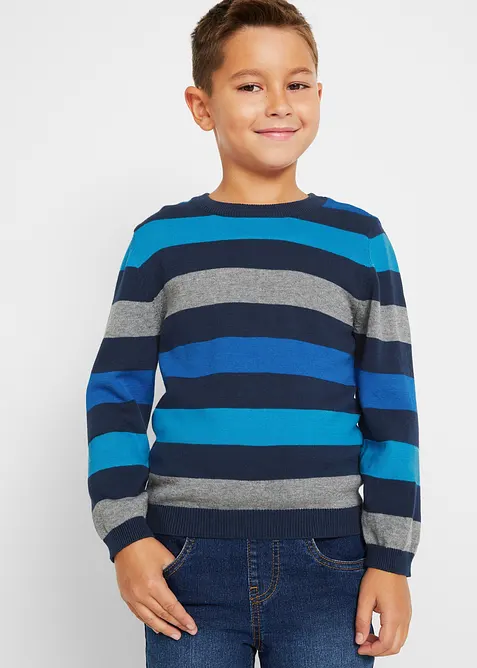 Pull en fine maille 100% coton, bonprix