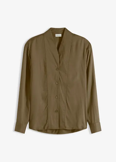 Chemisier fluide en satin, bonprix