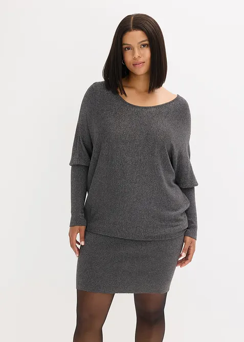 Robe fluide en maille de viscose mélangée, bonprix