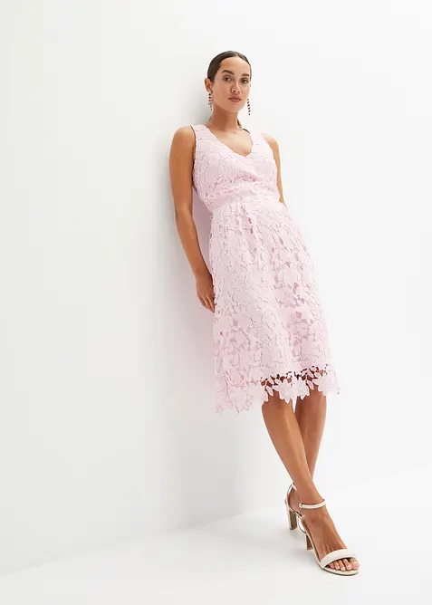 Robe en dentelle avec empiècement au crochet, bonprix