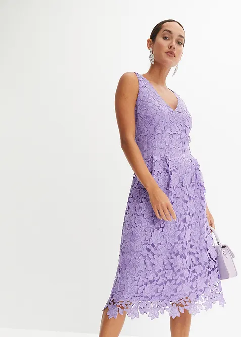 Robe en dentelle avec empiècement au crochet, bonprix