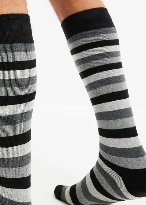 Lot de 3 paires de chaussettes hautes thermiques avec intérieur en éponge douce, bonprix