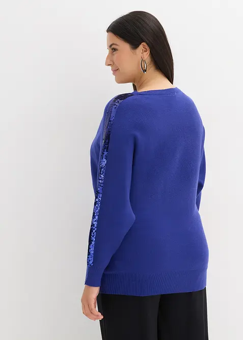 Pull en fine maille &agrave; sequins, bonprix