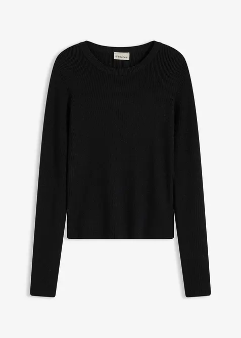 Pull doux en fine maille de viscose mélangée, bonprix