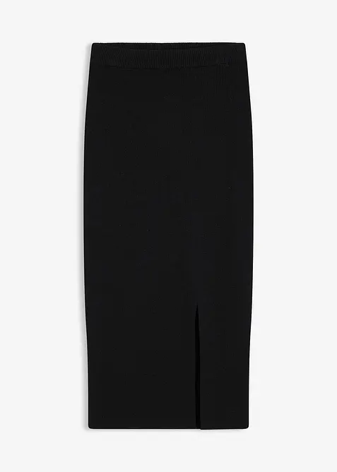 Jupe douce en fine maille de viscose mélangée, bonprix