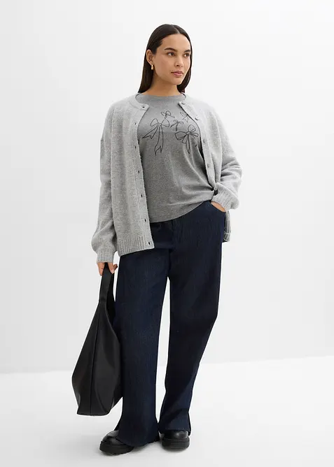 T-shirt manches longues 100% coton, bonprix