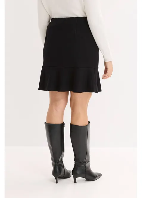 Mini-jupe en Punto di Roma confortable, bonprix