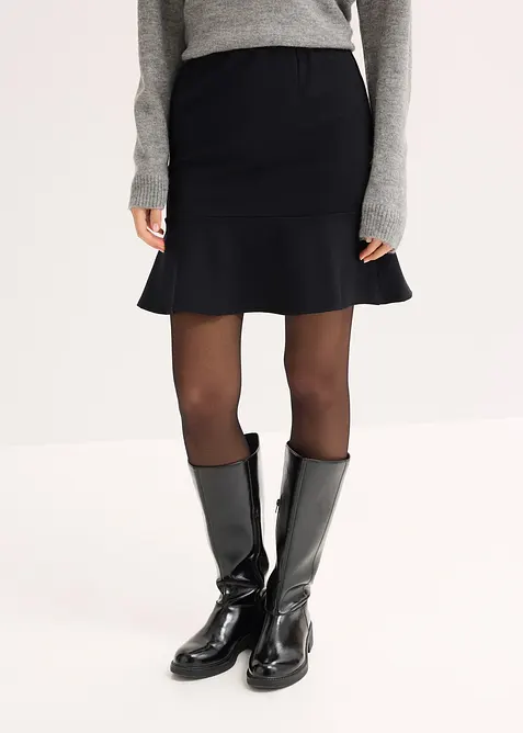 Mini-jupe en Punto di Roma confortable, bonprix