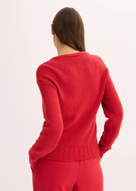 Pull en grosse maille avec lien à nouer, bonprix