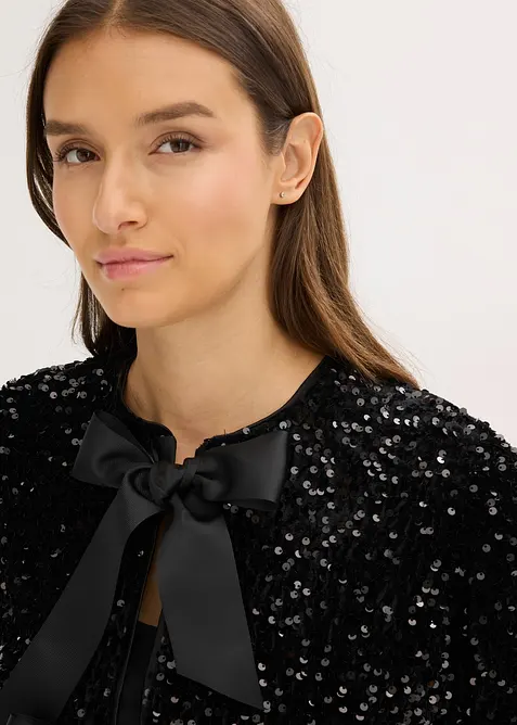 Veste courte à sequins, bonprix