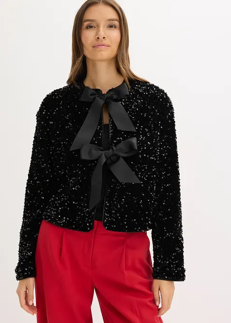 Veste courte à sequins, bonprix