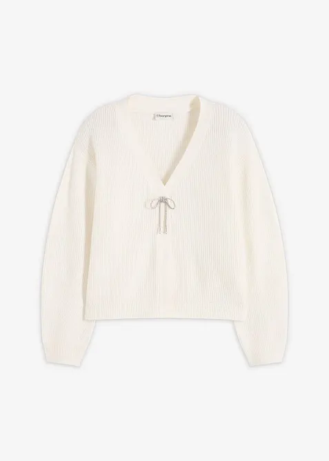 Gilet court en maille, bonprix