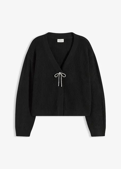 Gilet court en maille, bonprix