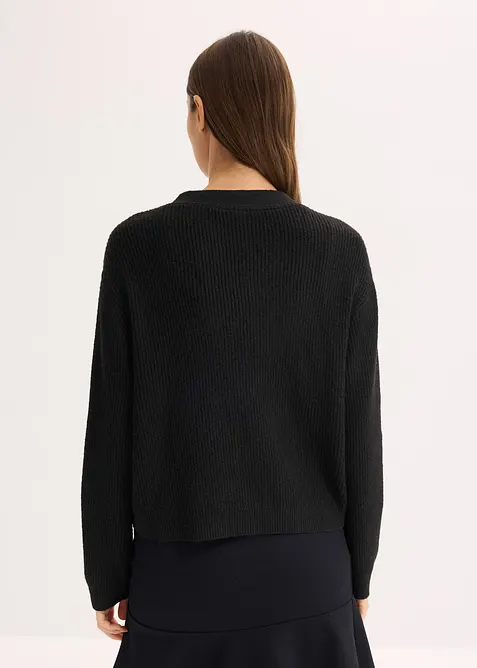 Gilet court en maille, bonprix