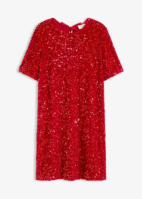 Robe courte à sequins, bonprix