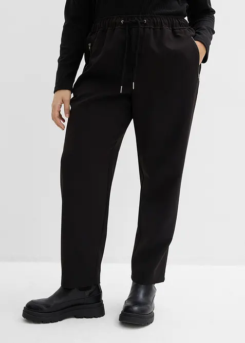 Pantalon jogger avec taille élastiquée, bonprix