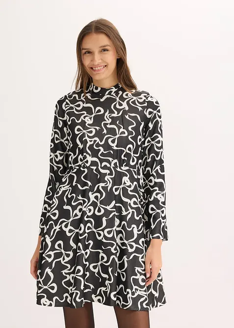 Robe midi fluide en viscose mélangée, bonprix
