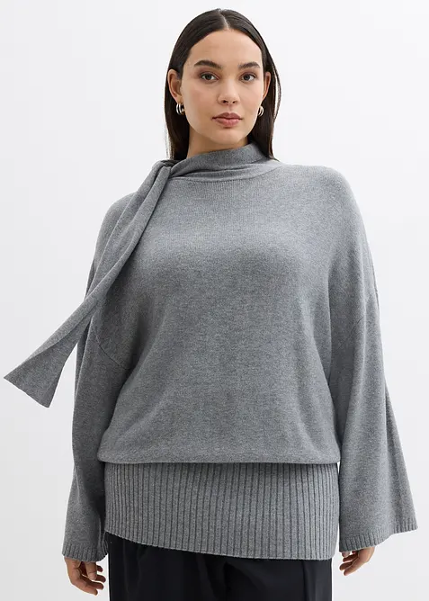 Pull oversize et doux en viscose majoritaire, bonprix