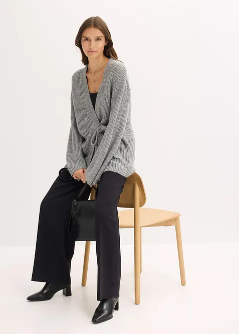 Gilet cache-cœur oversize, bonprix