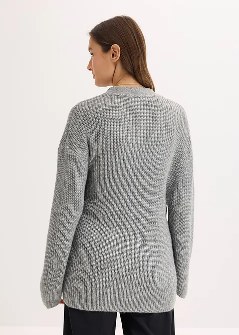 Gilet cache-cœur oversize, bonprix