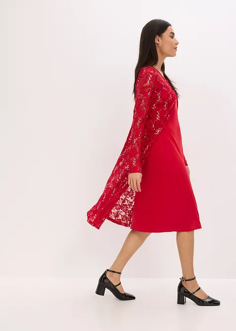 Robe à dentelle (ens. 2 pces), bonprix