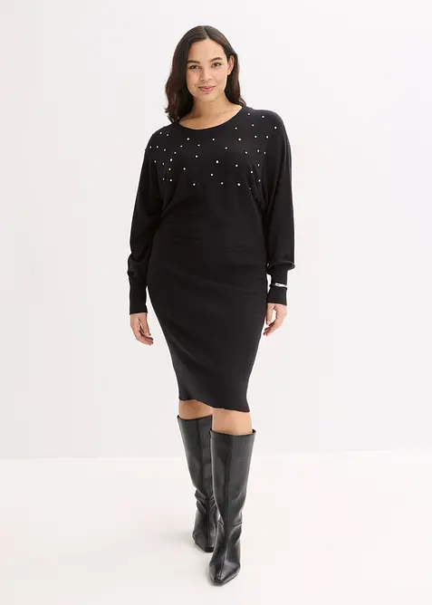 Robe pull douce en viscose majoritaire, bonprix