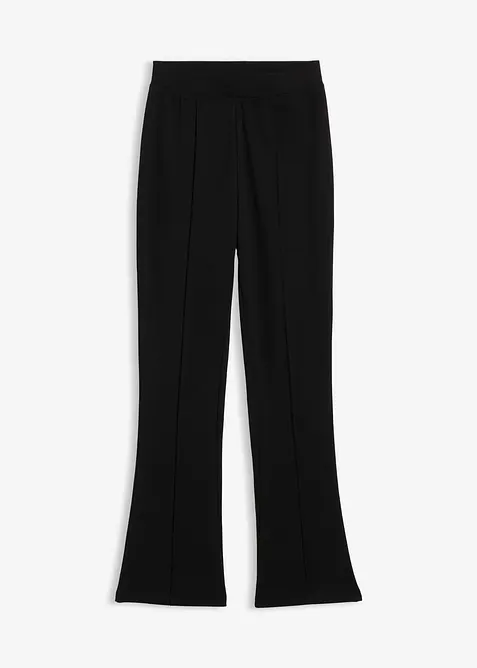 Pantalon évasé en jersey coton épais, bonprix
