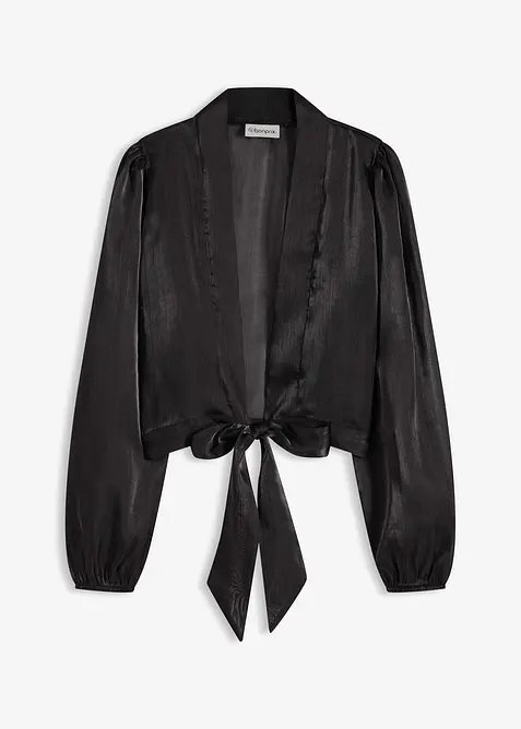 Boléro en tulle fin avec détail à nouer, bonprix