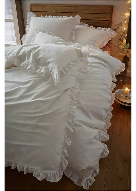 Parure de lit &agrave; volants, bonprix