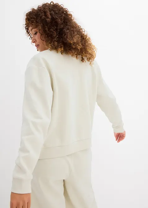 Sweat zippé 100% coton, bonprix