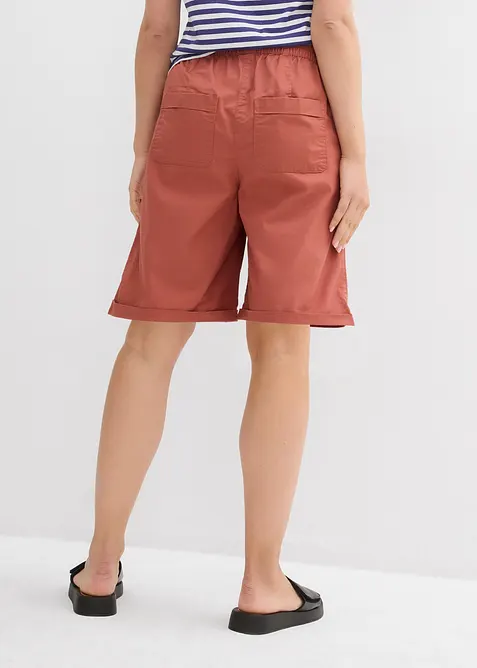 Bermuda effet paper touch en coton extensible, bonprix