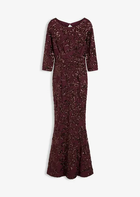 Robe à sequins avec découpe dos, bonprix