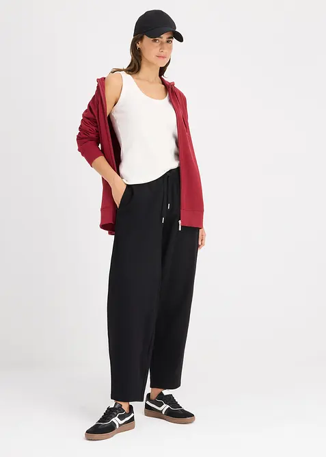 Sweat zippé long, bonprix