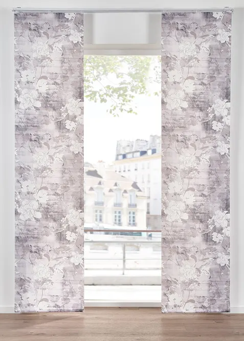 Panneau coulissant en voilage avec imprimé (1 pce), bonprix