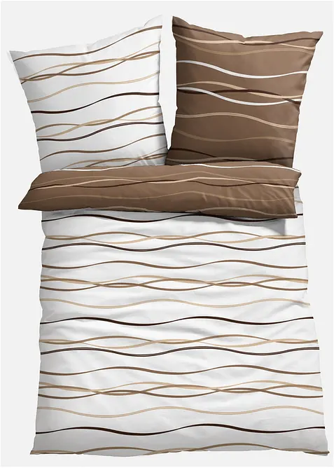 Parure de lit réversible motif vague, bonprix