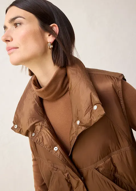 Doudoune sans manches avec duvet recycl&eacute;, bonprix