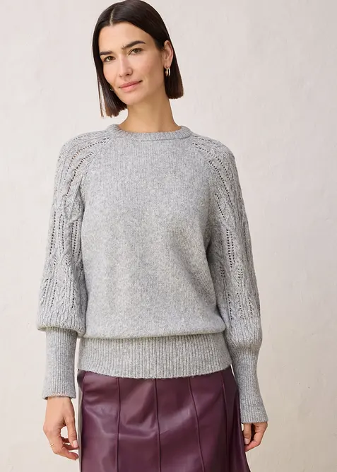 Pull en laine majoritaire, bonprix
