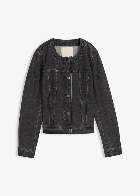 Veste en jean à strass, bonprix