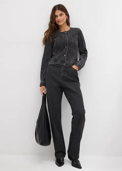 Veste en jean à strass, bonprix