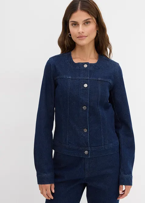 Veste en jean &agrave; strass, bonprix