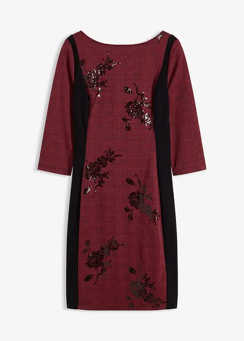 Robe fourreau avec sequins brodés, bonprix