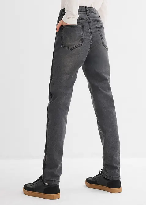 Jean thermique taille mi-haute, doublure jersey, bonprix