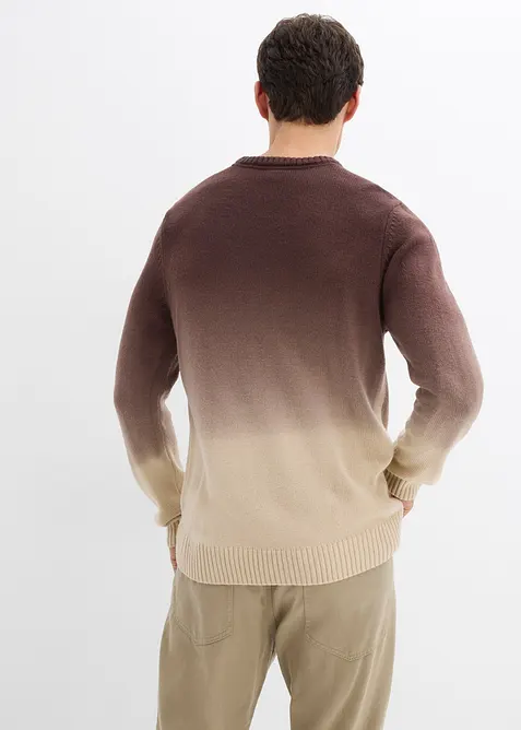 Pull en fine maille effet tie & dye, bonprix