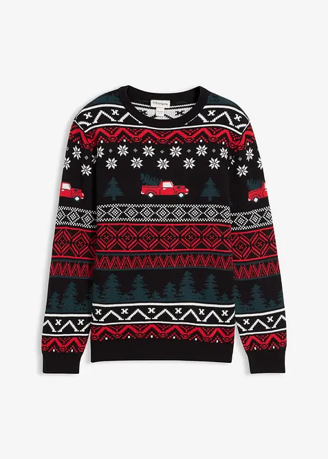 Pull de Noël en fine maille, bonprix