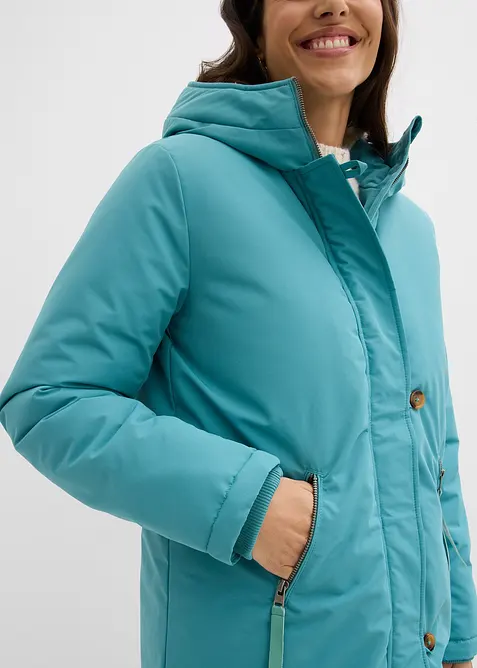 Manteau d&rsquo;hiver avec doublure capuche en polaire peluche, bonprix