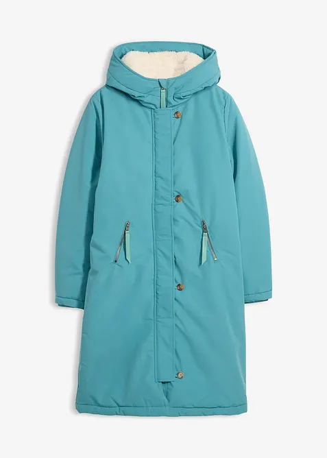 Manteau d’hiver avec doublure capuche en polaire peluche, bonprix